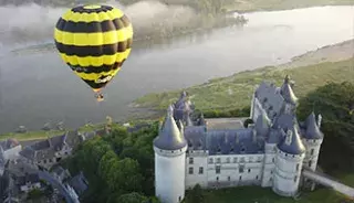 Un vol en montgolfière au-dessus du château de Chenonceau