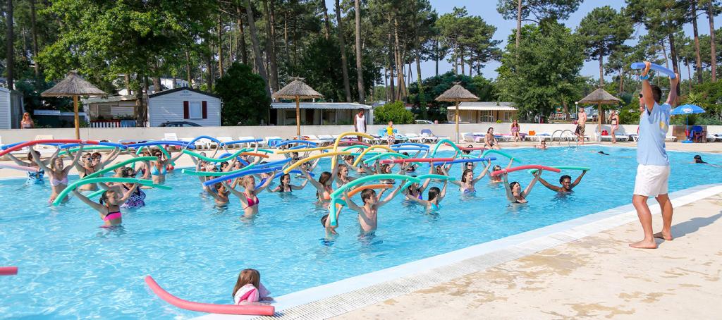 Aquafitness au camping Les Embruns